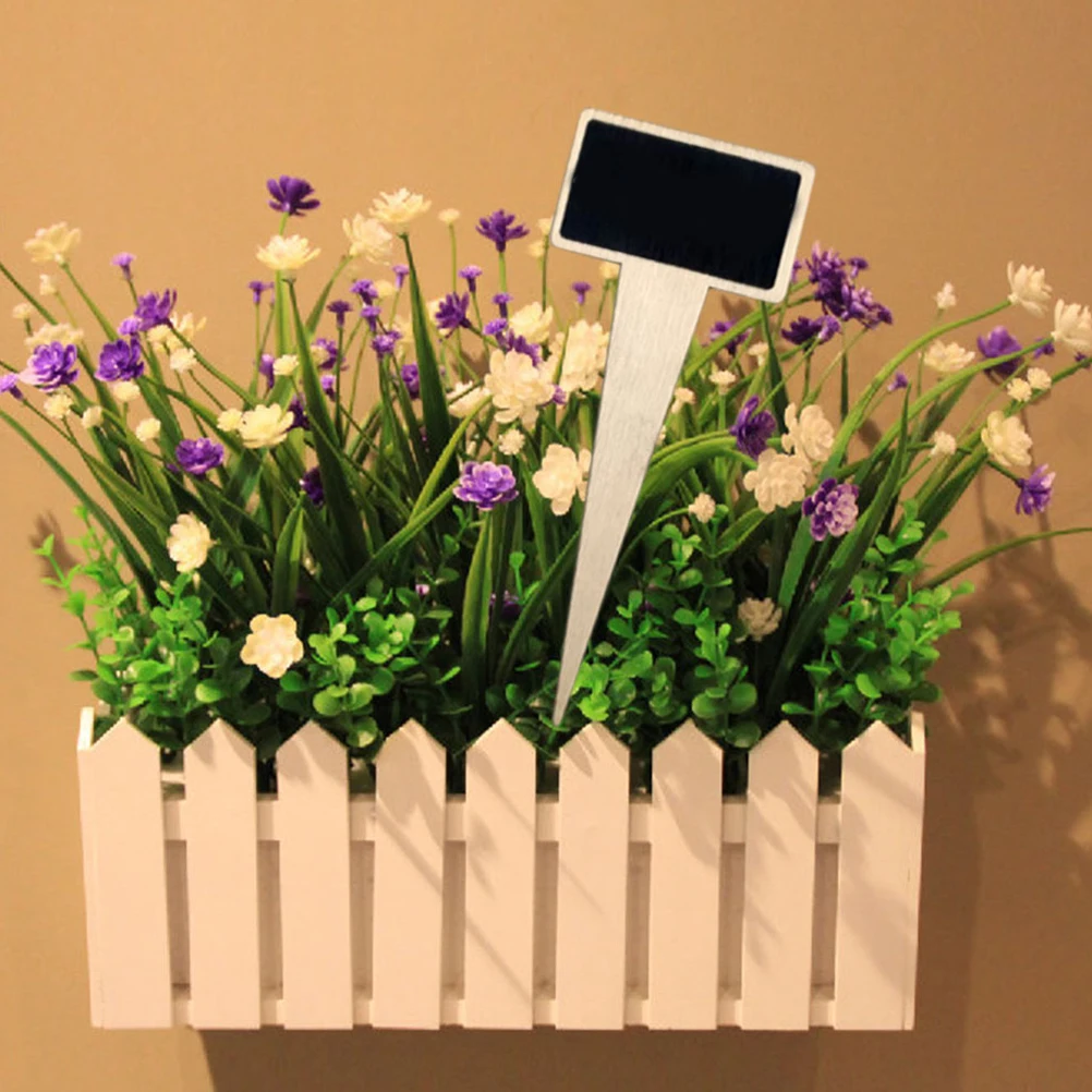 

6pcs Wooden Blackboard Mini Signs for Garden Plant Decoration Flowerpot Labels DIY Home Decor Chalkboard Picks Plant Pot Tags
