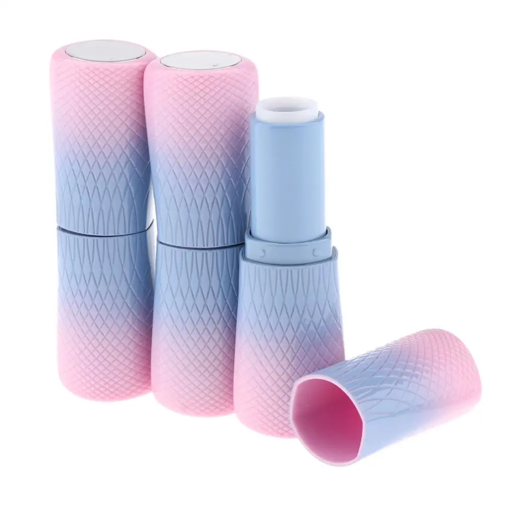 Recipiente recarregável para batom e bálsamo labial, garrafa cosmética DIY, ferramentas de maquiagem, vazio, 3pcs