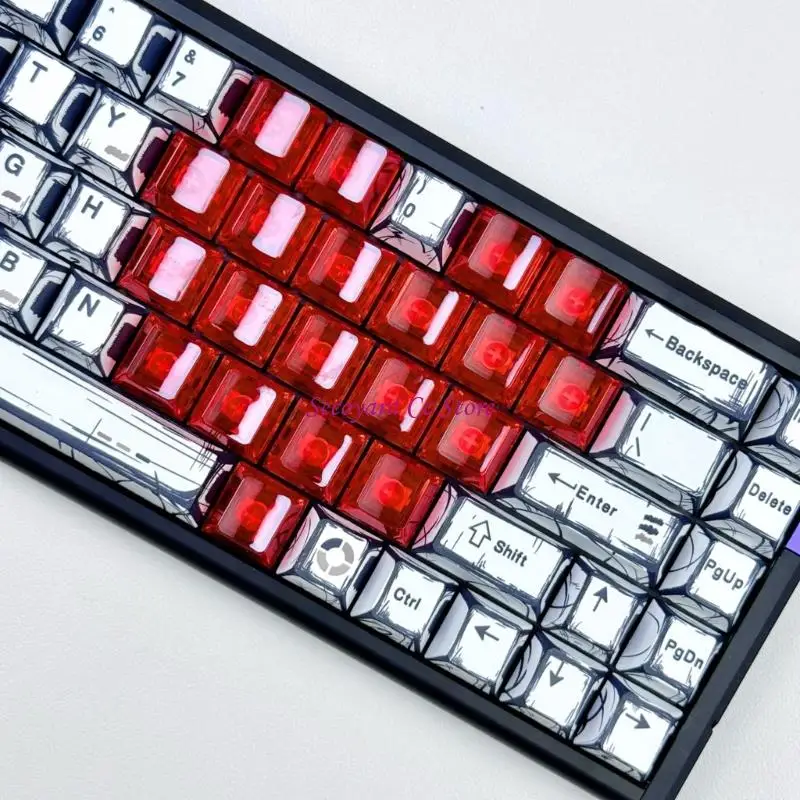N3UC Slip Keycaps Featuring Heart 21 Keys OEM Standard