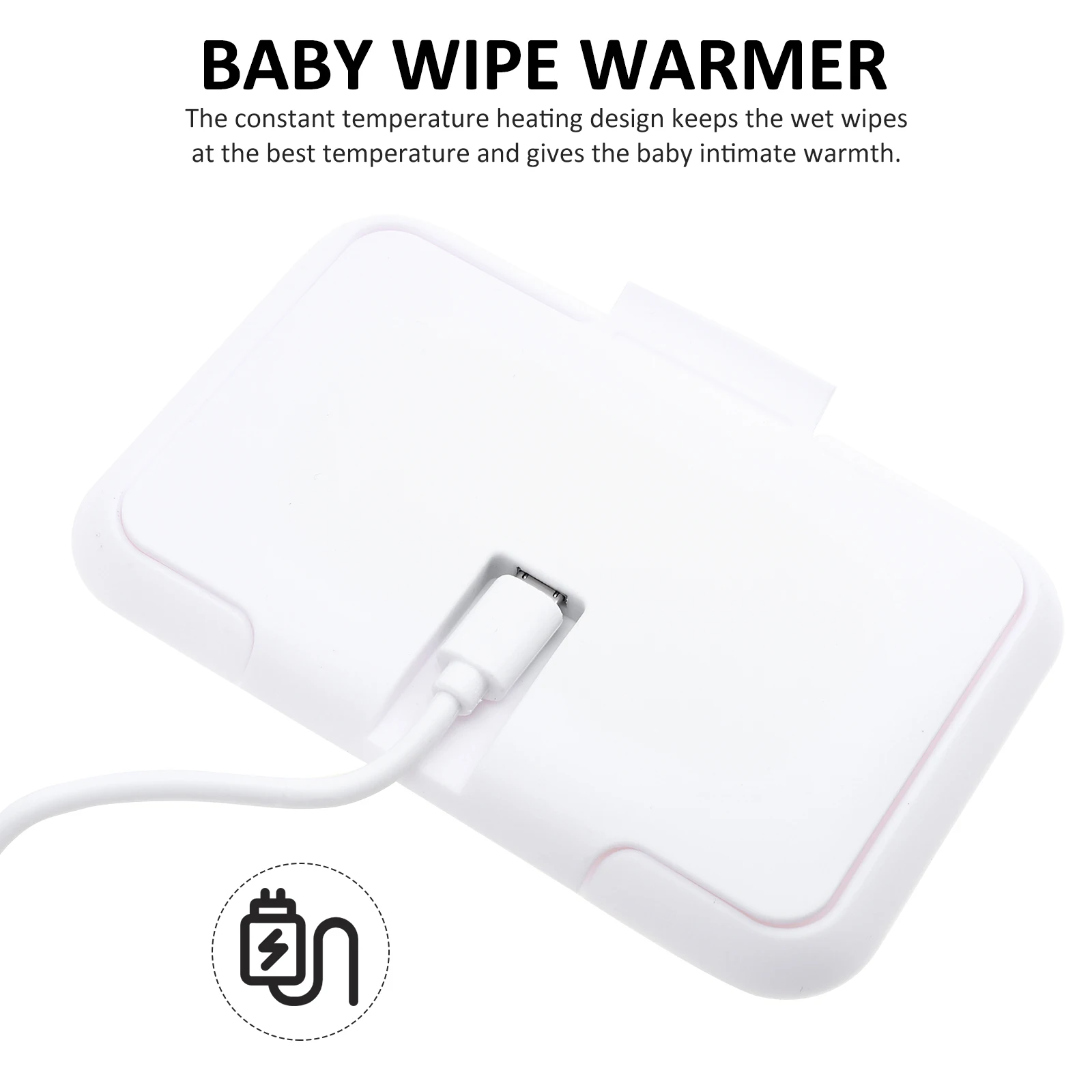 1 st Baby Warmer Draagbare Nat Tissue Heater voor Auto Wit Constante Temperatuur ABS Luier Baby Wipe Warmer Veranderende