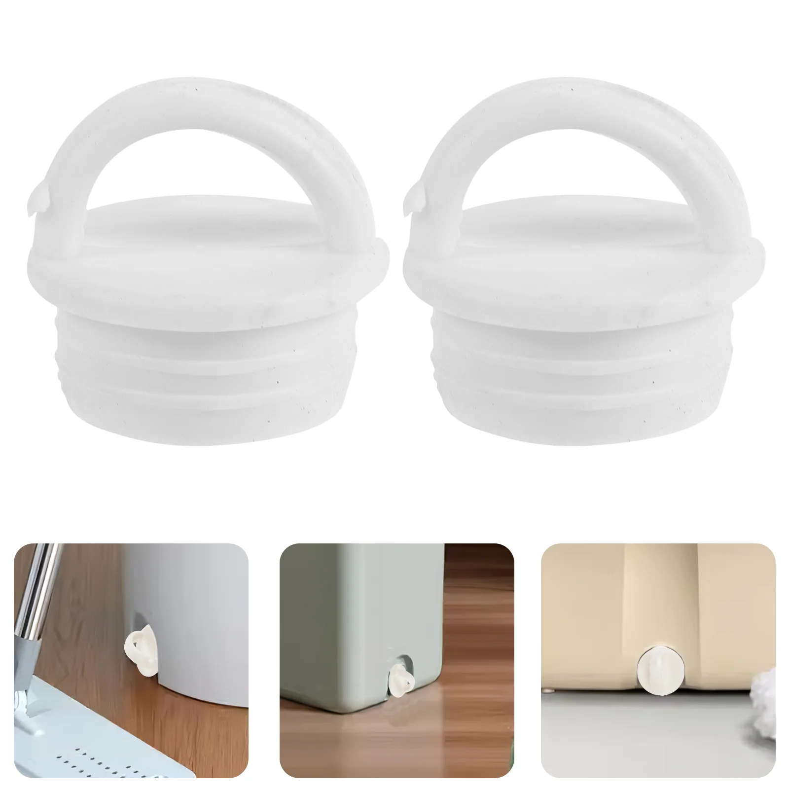 Mop Bucket Drain Plugs Rubber Stopper Water Tub Round Pipe Tubing End Cap Holes Cover Bathtub Kitchen Bathroom Laundry Sink