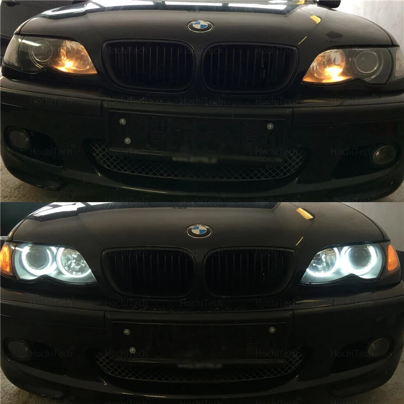 Crystal White LED Angel Eye Kit Daytime Running Light for BMW 3 Series E46 316i 318i 320d 320i 323i 328i 330i 325xi 330d