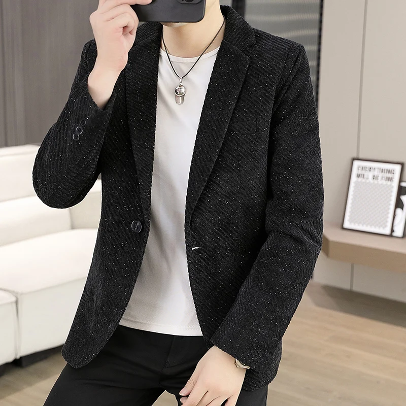 

Autumn men's fashionable, cool, versatile and trendy business casual formal suit, small suit, youth suit jacket