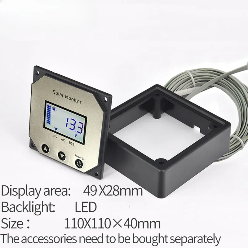 25A MPPT Controller Solar Charge 12V Solar Panel Charge Regulator Bluetooth APP LCD Display Dual Battery Charge For RV