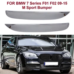 2pcs Front Bumper Moulding Trim For BMW 7 Series F01 F02 2009-2015 Front M Sport Bumper- 51118047727 51118047728 Car Acesssories