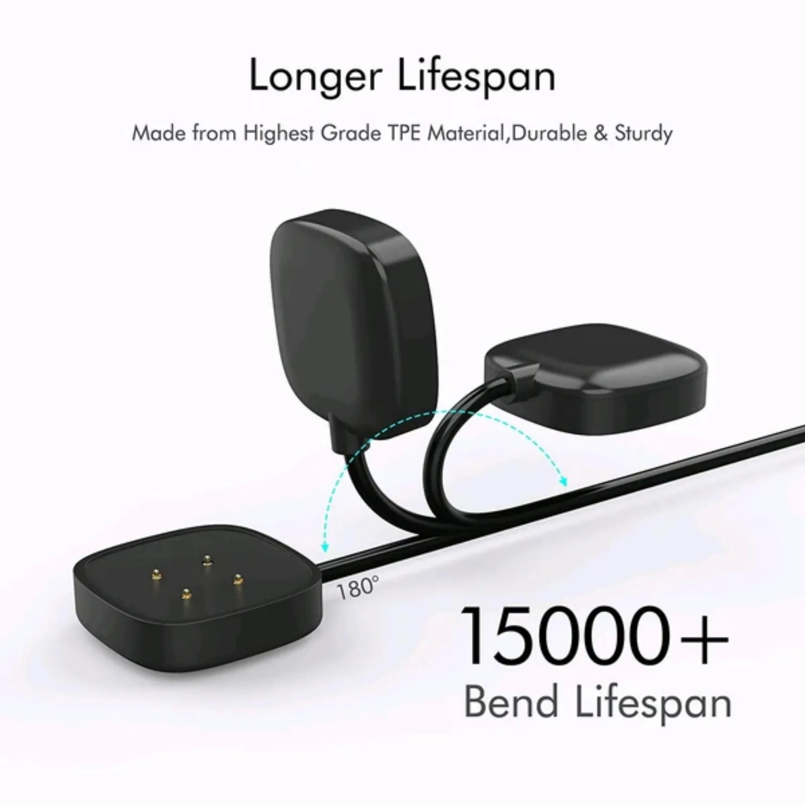 Wireless Charger For Fitbit Sense Versa 3 4 Watch USB Fast Charging Dock Cable