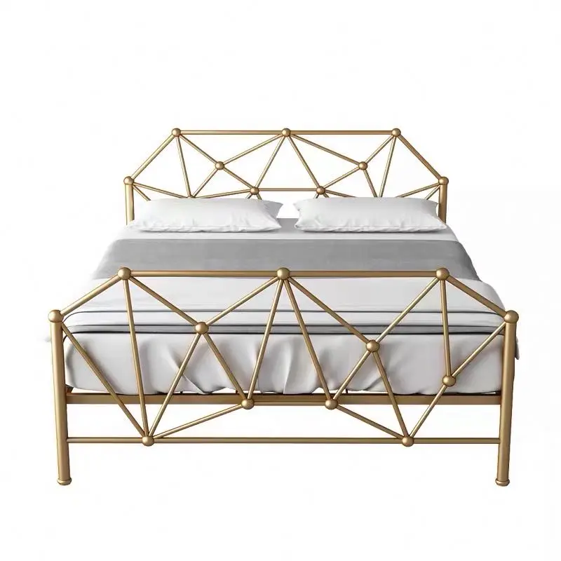 

hb-Eoupe Style Modern Simple Princess Iron Art Iron Stand Steel Frame Bedroom Bed!