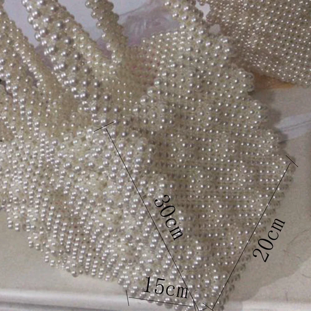 2024 Handmade Beaded Dinner Bag New Korean Version Portable Fashion Pearl Bags Exquisite Solid Simple Elegant Stylish All-match