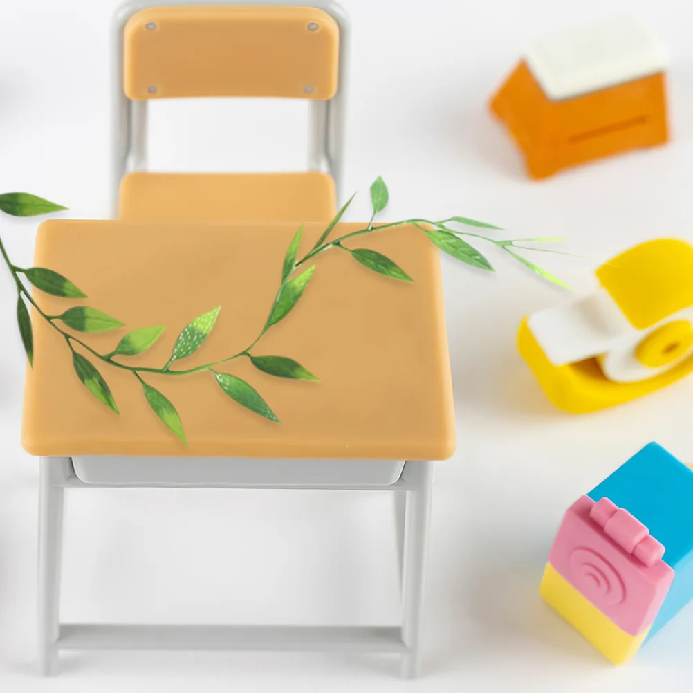 

3Pcs High Simulation Mini Plants Faux Greenery for Dollhouse Miniature Garden Accessories DIY Decor No Maintenance Required