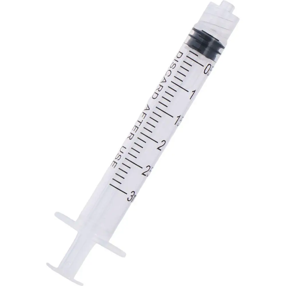 

1/100Pcs Sterile Plastic Luer Lock Syringes Transparent Dispensing Glue Tool 3ml Injector Syringe Glue Syringe and Liquid