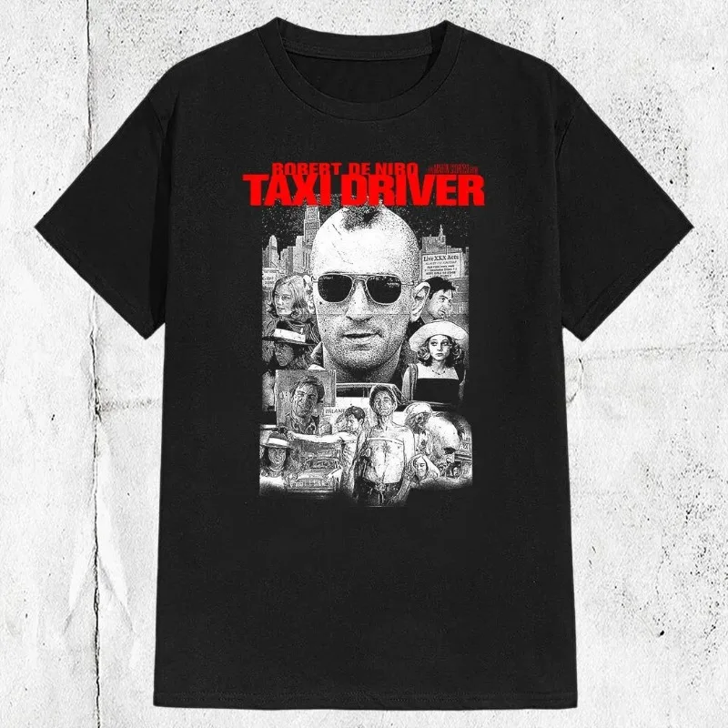 Retro Taxi Driver Movie T-shirt Men's T-shirt Summer New Casual and Fashionable Unisex T-shirt