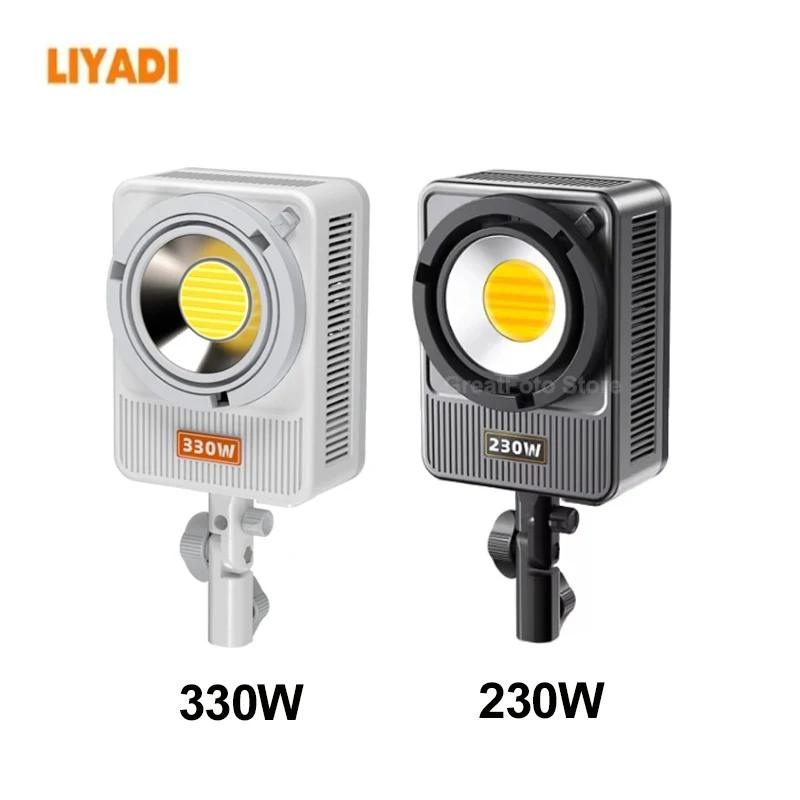 LIYADI 330W/230W LED Video Light 2700K-6500K Live Professional Fill Light Photography Lights for Studio Softbox Lighting