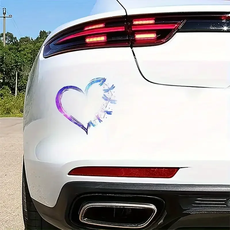 Dragonfly Heart for Galaxy Decals - Durable PVC Stickers for Cars, Trucks, Motorcycles, Laptops, Water Bottles & More - Versatil