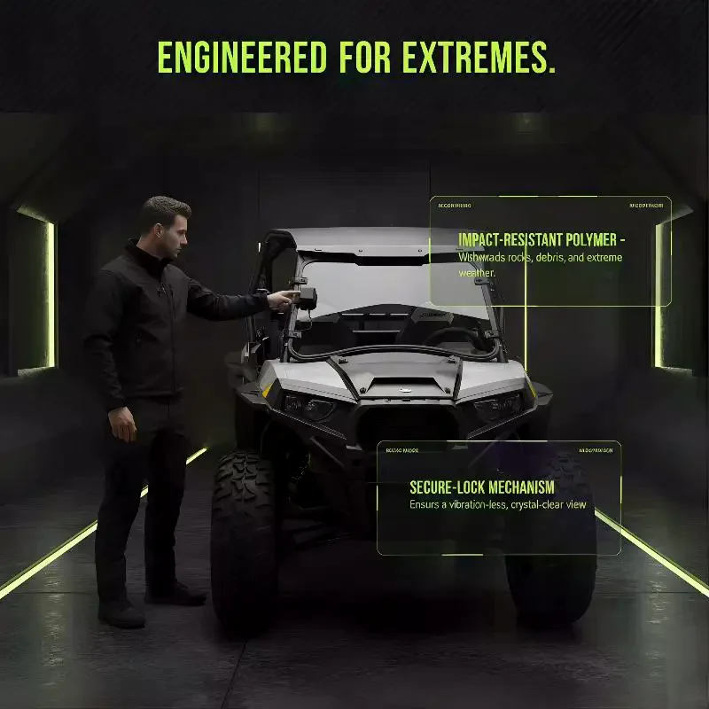 Película Adhesiva de Alta Definición para Parabrisas de Polaris RZR XP Can-Am 1000, Fácil de Mantener, Duradera para Excursiones