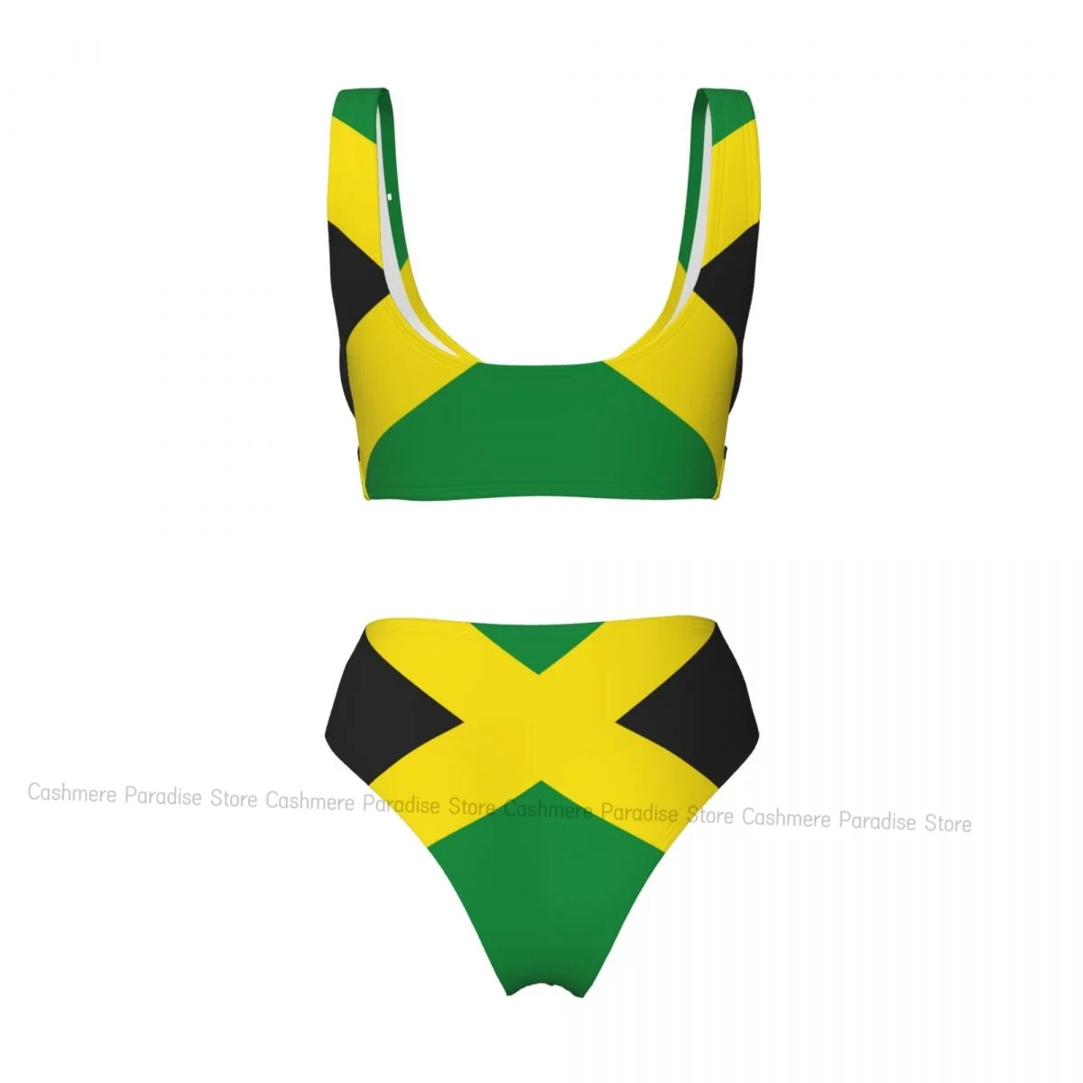 The Push-Up Bikini Women Sexy Separate Swimsuit Flag Of Jamaica Two-piece Beachwear
