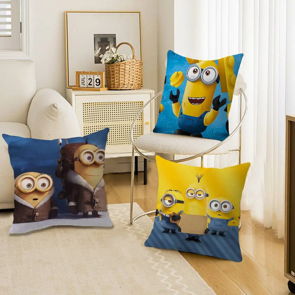

M-MinionS-S Personalized Picture Text Home Decorative Pillows Household Gifts 45x45cm