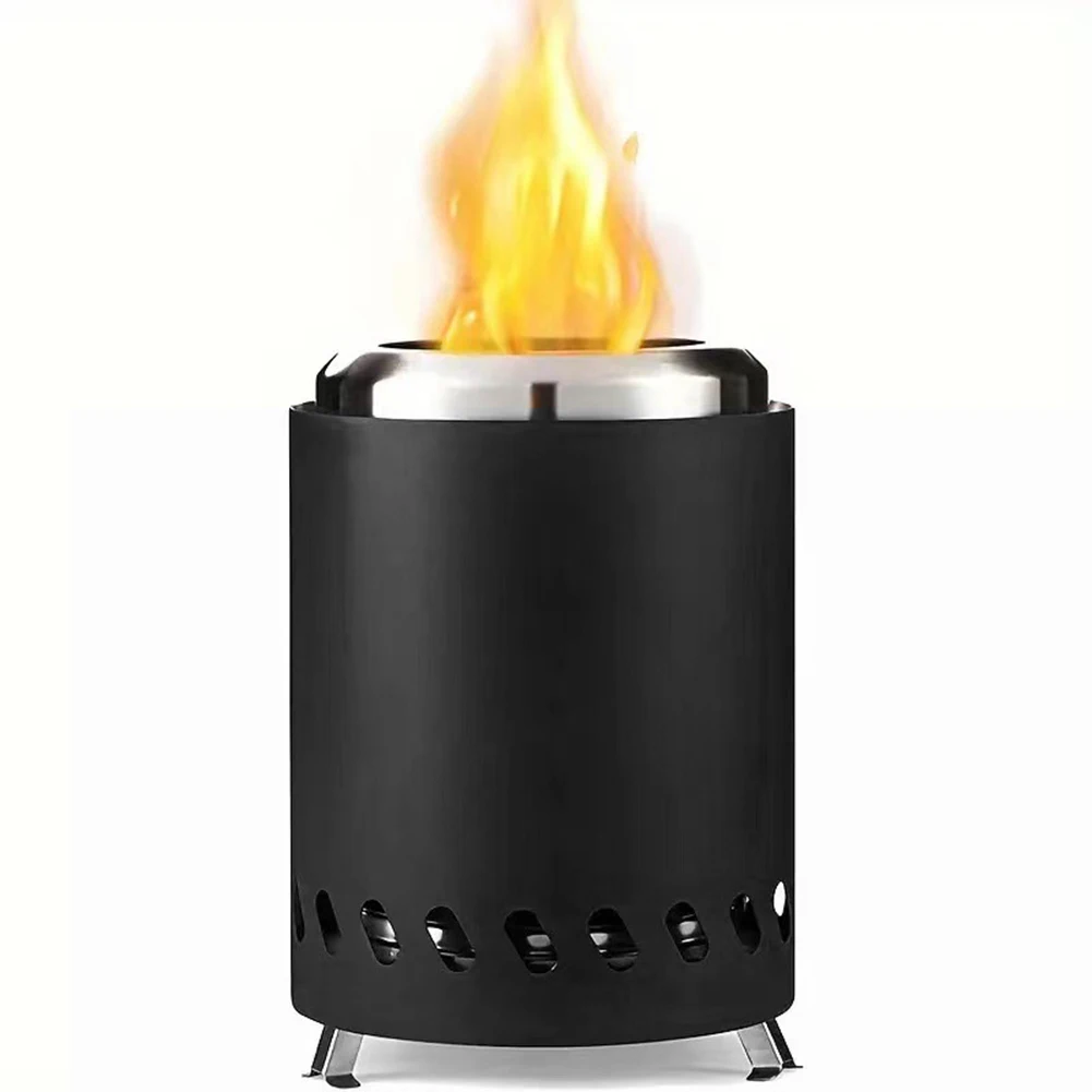 Mini Tabletop Firepit Stainless Steel Portable Mini Stove Mini Fire Pit Wood Burning Or Pellet Fueled Portable Bonfire