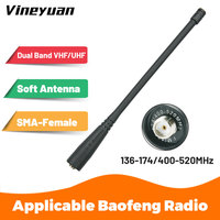 17cm /6.69inch Dual Band VHF UHF 136-174/400-520Mhz Antenna for BaoFeng UV-5R UV-5RE UV-82 UV-9R Plus F8HP  Walkie Talkies