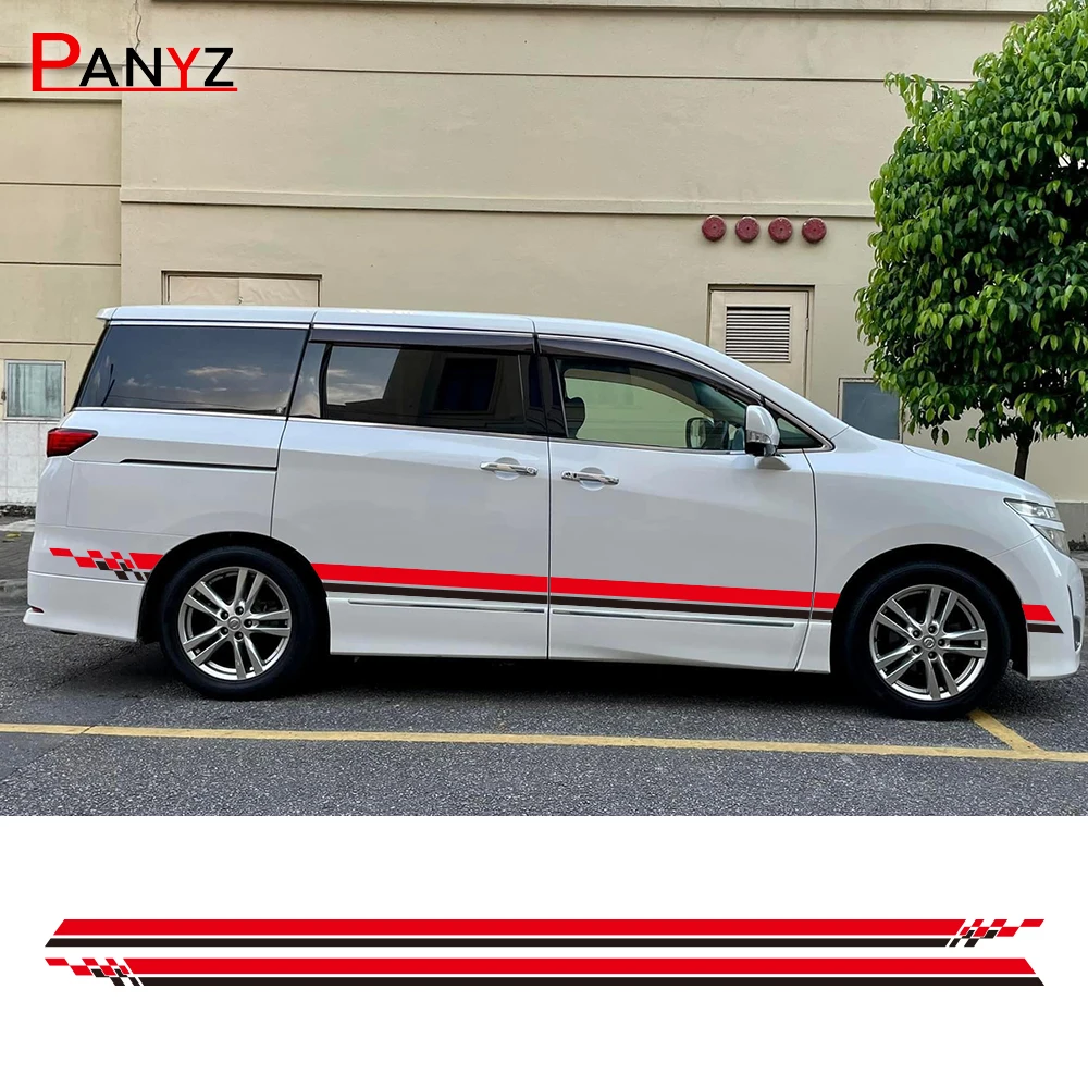 

Car Side Stickers For Nissan Elgrand E50 E51 E52 2.5 3.5 Parts Camper Van Line Graphics Tuning Accessories Vinyl Decor Decals