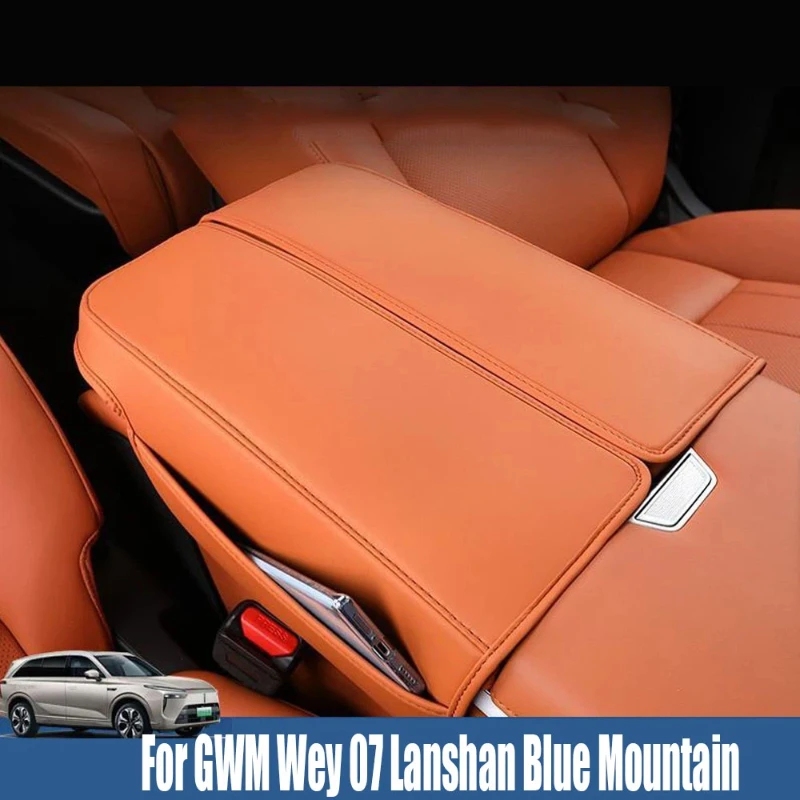 

For GWM Wey 07 Lanshan Blue Mountain 2023-2025 Auto Center Armrest Cover Car Central Control Armrest Box Surface trim accessorie