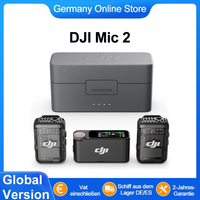 Global Version DJI Mic 2 Wireless Microphone with Intelligent Noise Canceling 32-bit Float Internal Recording Optimized Sound 250m Range