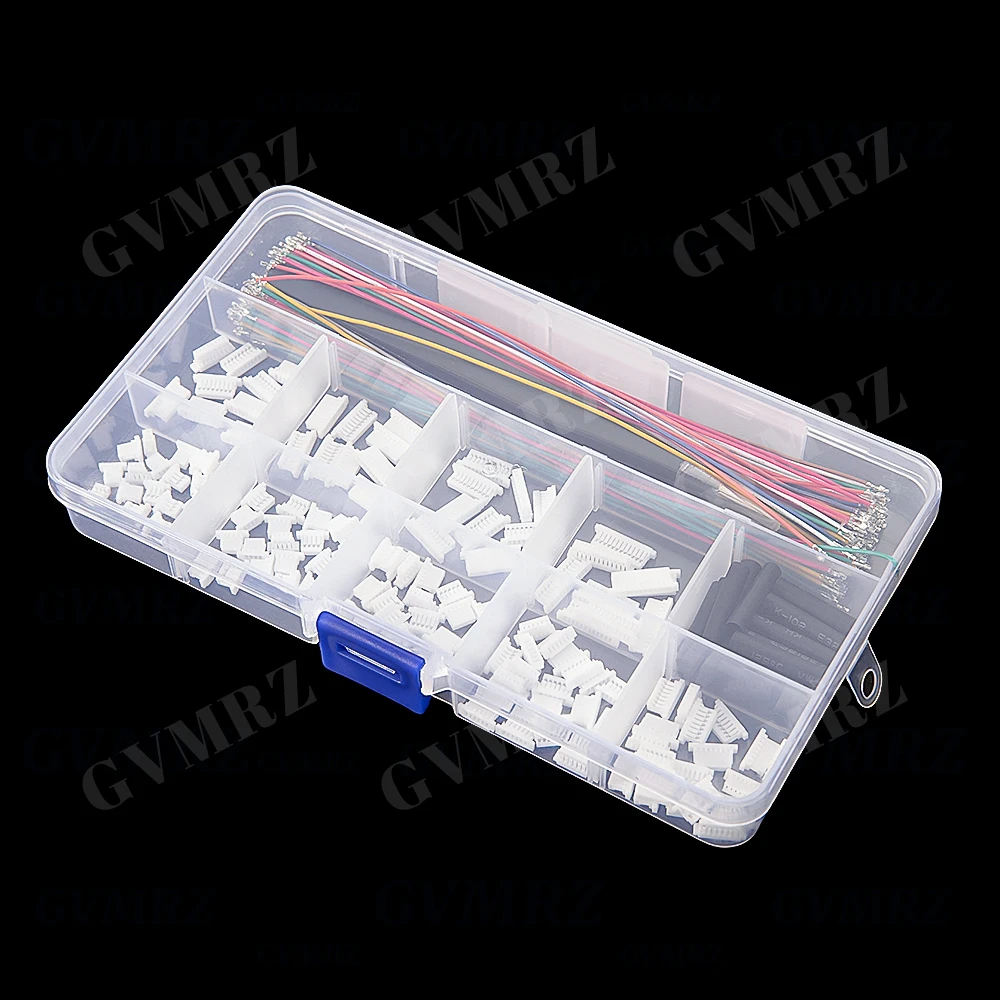 SH1.0MM JST 1mm Cable Connector Kit JST Male Header 3P-12P with 28AWG Crimped With Terminal for GPS Racing Drone Wire 3P 4P 5P