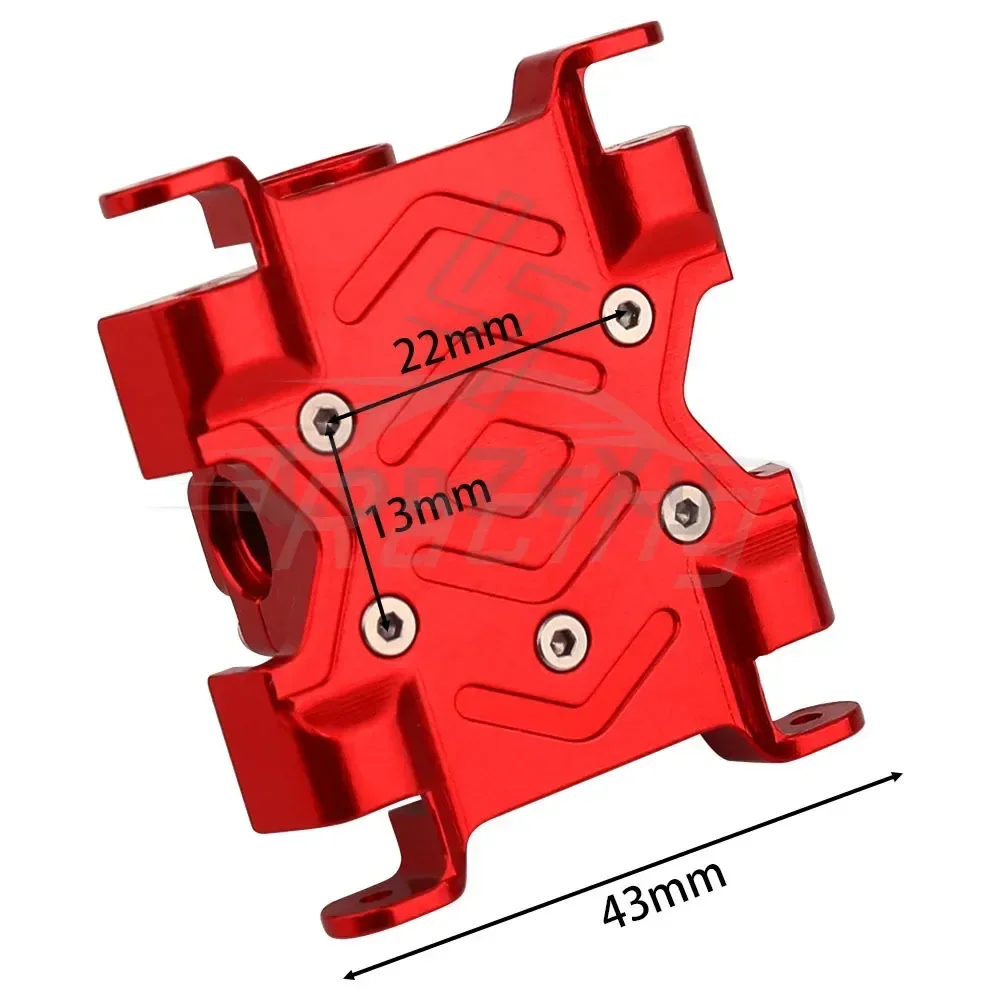 Aluminum Alloy Mid and Side Transmission Gearbox Kit with Gears For Losi 1/18 Mini LMT 4x4 Monster Truck RC Car Upgrade Parts