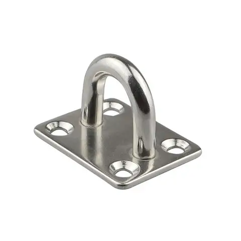 5 पीस स्टेनलेस स्टील स्क्वायर पैड आई प्लेट हुक 5 मिमी/6 मिमी/8 मिमी हैंगर हेवी ड्यूटी सीलिंग वॉल बोटिंग यॉट शेड सेलिंग मरीन 10 best sales गटर हुक - №10