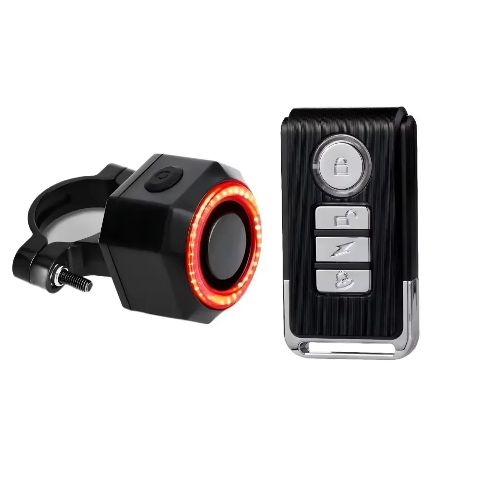 Bicycle Anti-theft Alarm Smart Brake Sensing Taillight Bell Function Wireless Remote Control Find The Vehicle Location