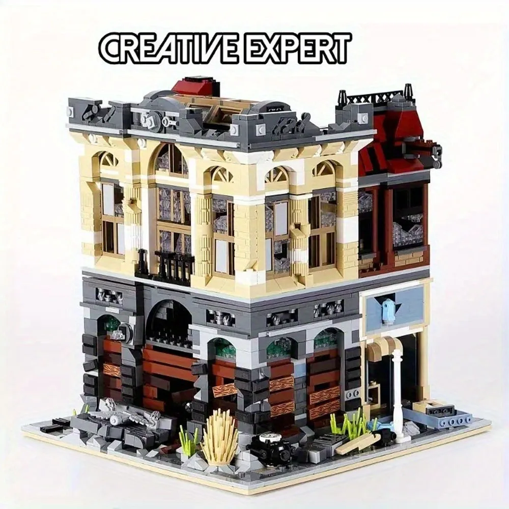 

MOC 2665 + шт. City Series Street View Строительные блоки Идеально подходят для домашнего декора и подарков на Рождество, Хэллоуин, День святого Валентина