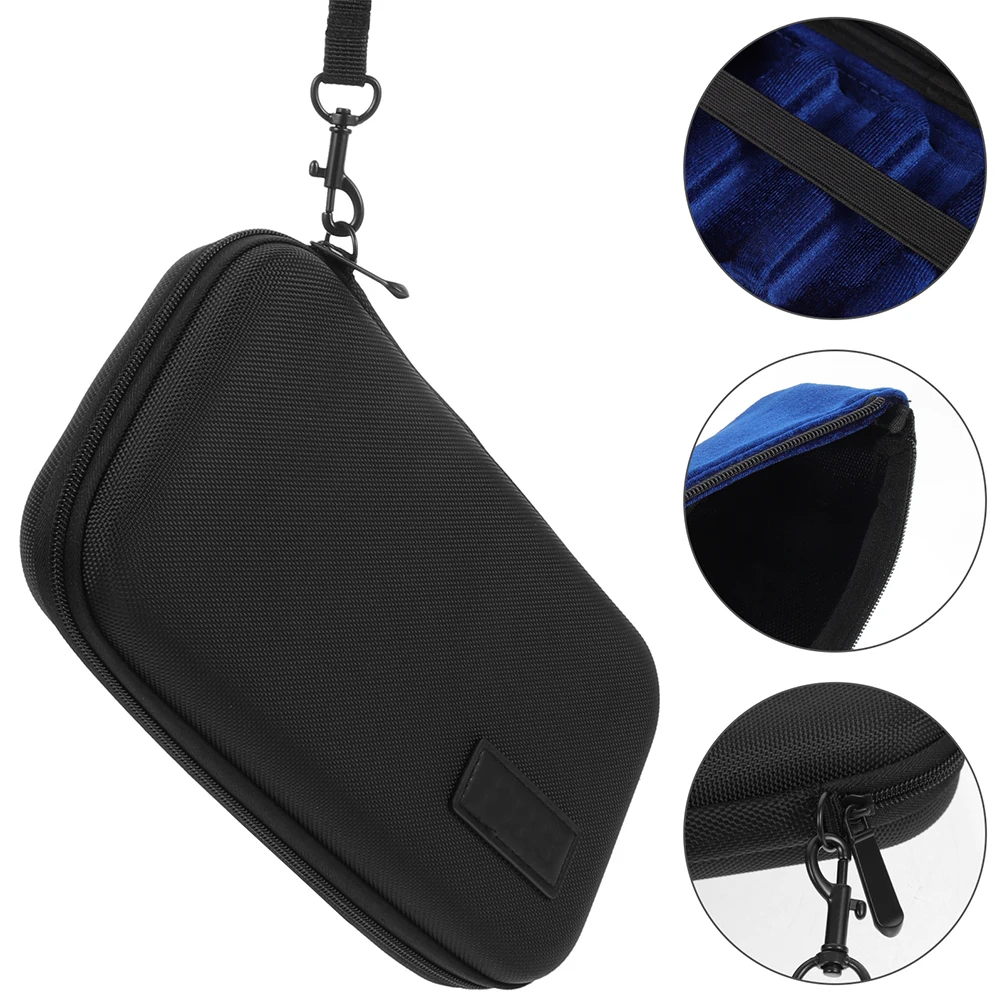 

Flute Head Storage Bag Saxaphone Case Cloth Mouthpiece Black Saxophone Container
