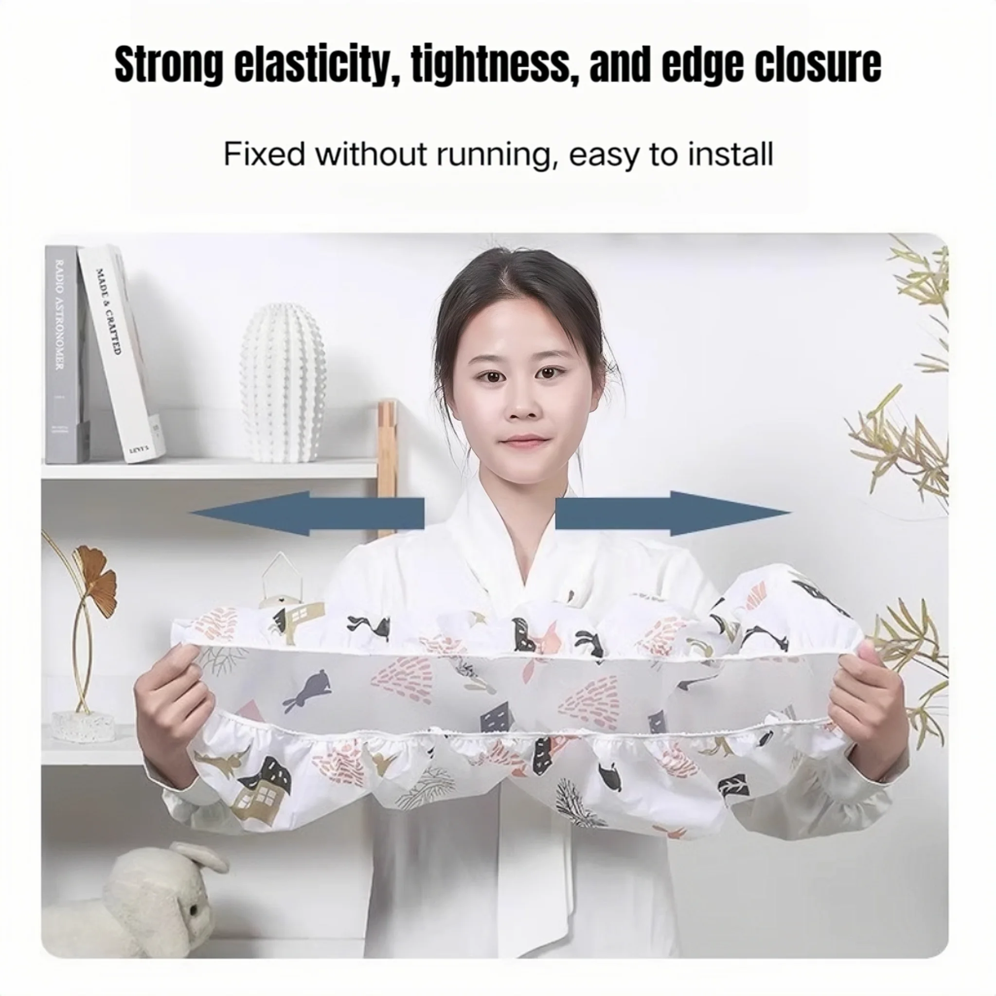 Air conditioner dust cover, wall mounted air conditioner dust cover, washable retractable air conditioner protective cover