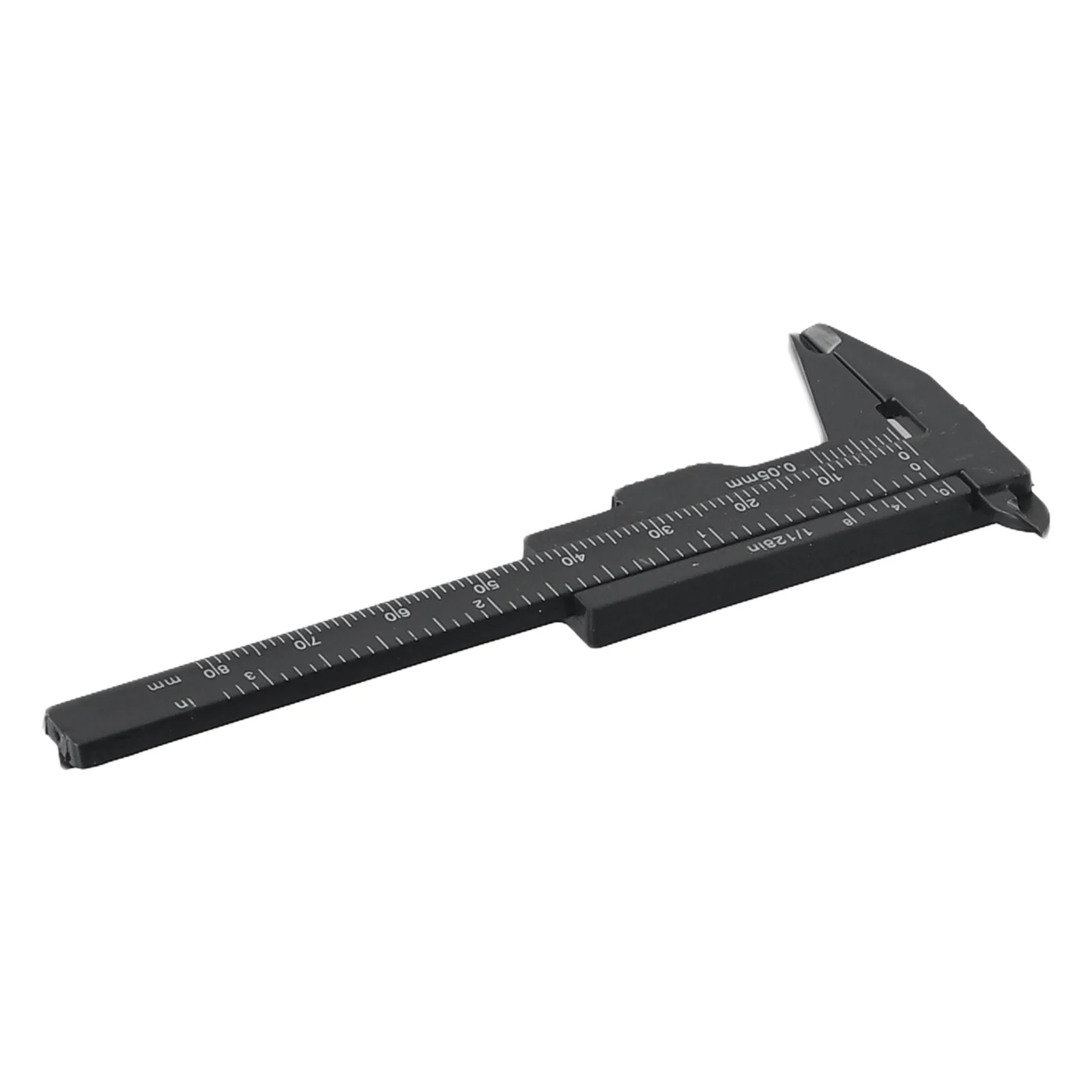 Herramienta de medición de Calibre Vernier, cintas de medición, regla de plástico multifunción, deslizamiento, 0-80mm, nuevo