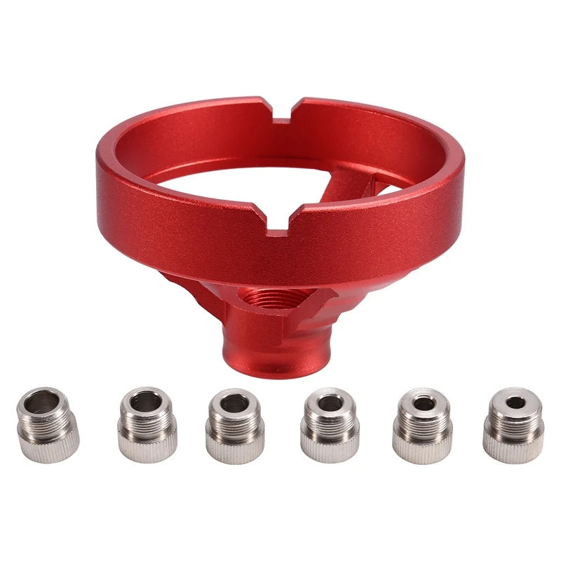 90 Degree Drill Guide 5/6/7/8/9/10mm Drill Bit Hole Puncher Locator Jig Hinged Hole Opener Woodworking Tools Red-FS