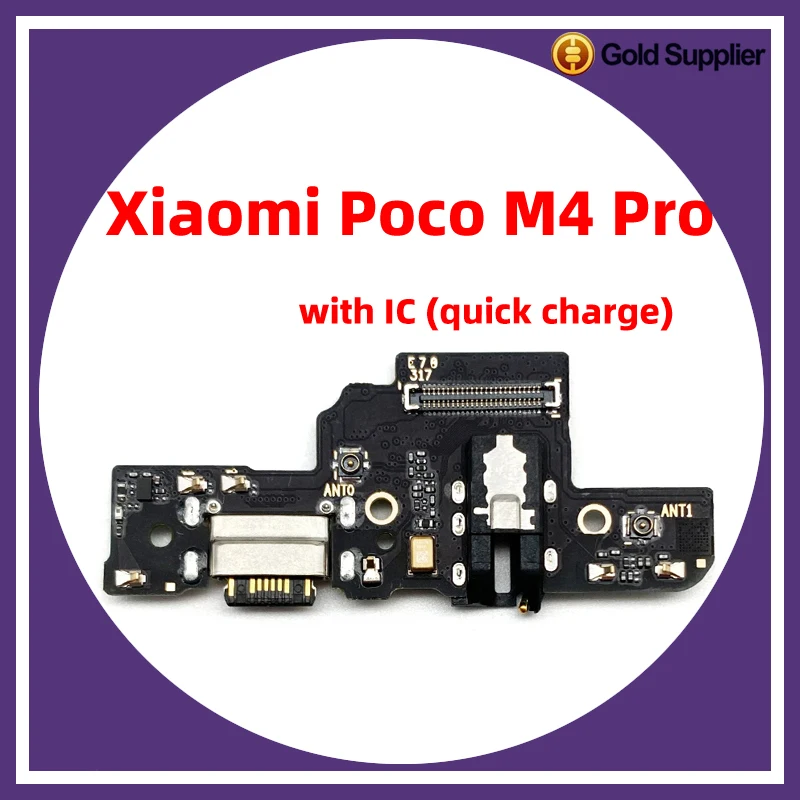 For Xiaomi Poco M4 Pro 4G 5G Dock Connector USB Charger Charging Port Flex Cable Board Replacement