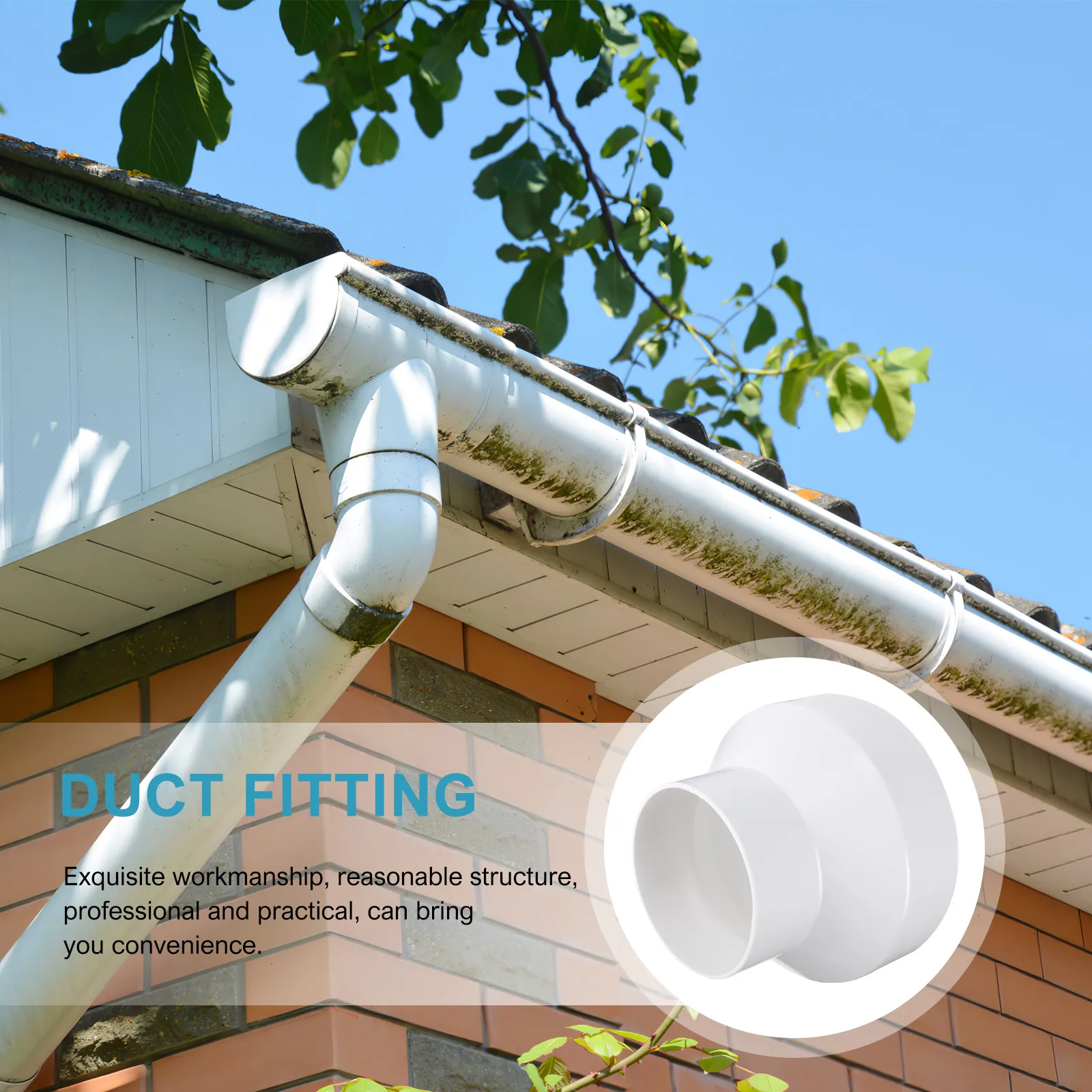 

Переходник для вентиляционных труб из АБС-пластика, 150-100 мм, прямой соединитель для вытяжки, вентилятора, сушилки