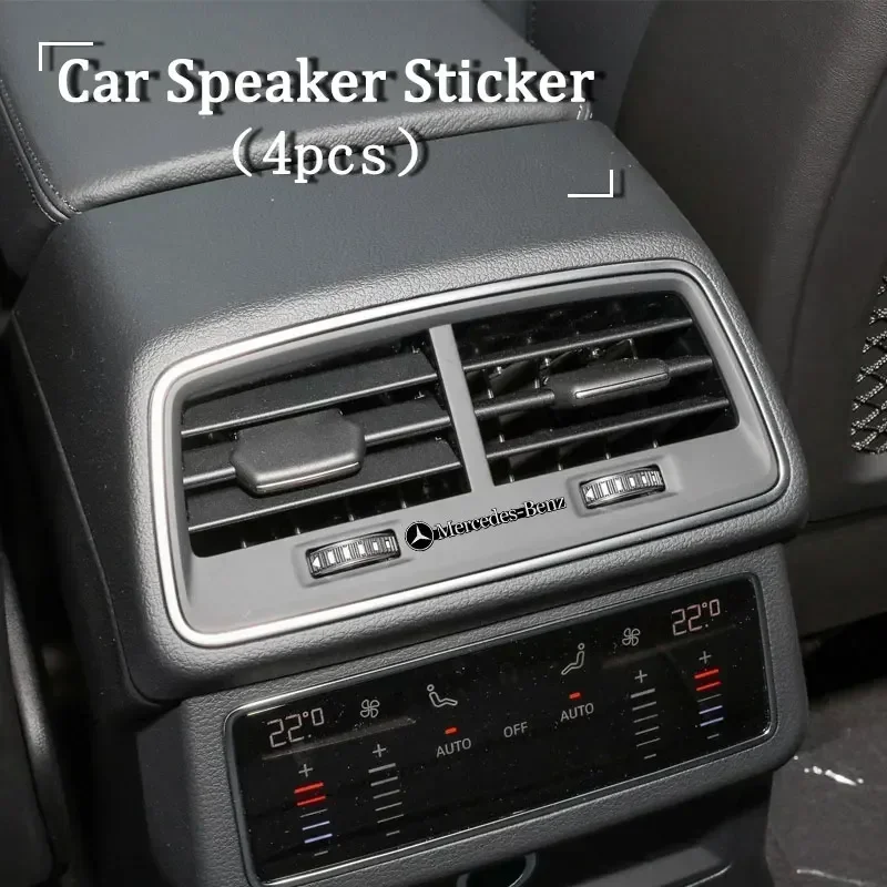 

Aluminum alloy automobile interior sound door fashion personalized sticker For Mercedes Benz A300 A200 CLK CLA A180 E220 A300