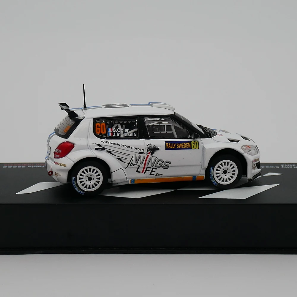 Ixo 1:43 Skoda Fabia S2000 seyen Ogier Diecast Car Model Metal Toy Vehicle