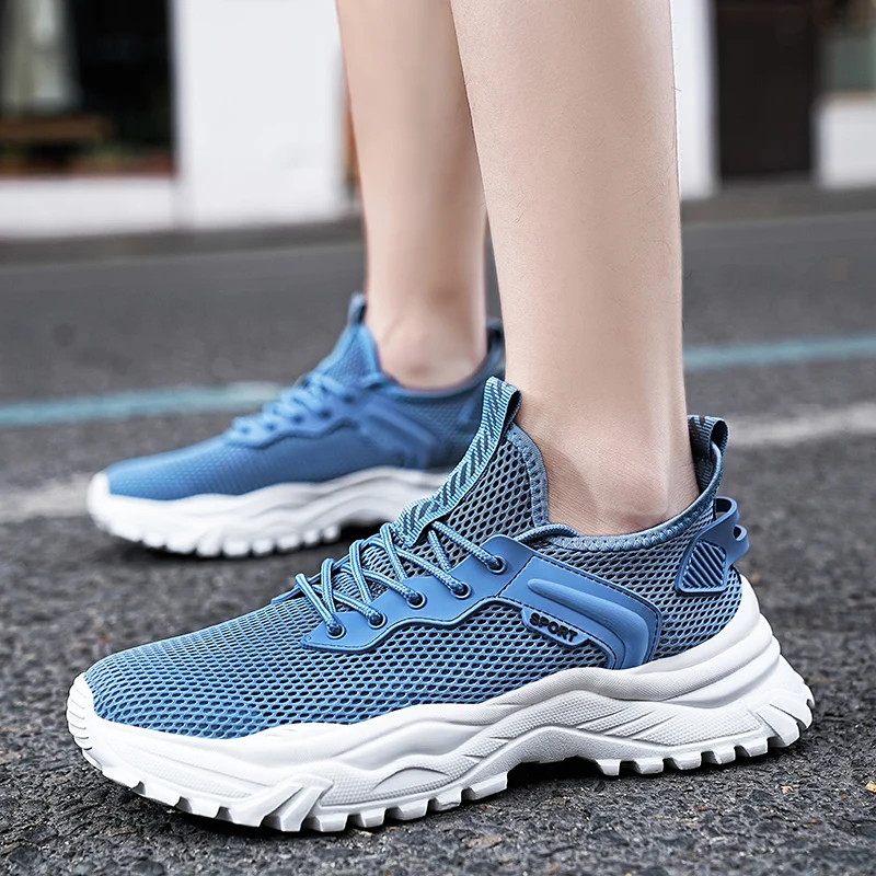 

MAEDEF Men's Shoes Summer Man Casual Shoes Running Sport Shoe Mesh Walking Sandals for Men Slippers White Sneakers Tennis Shoes