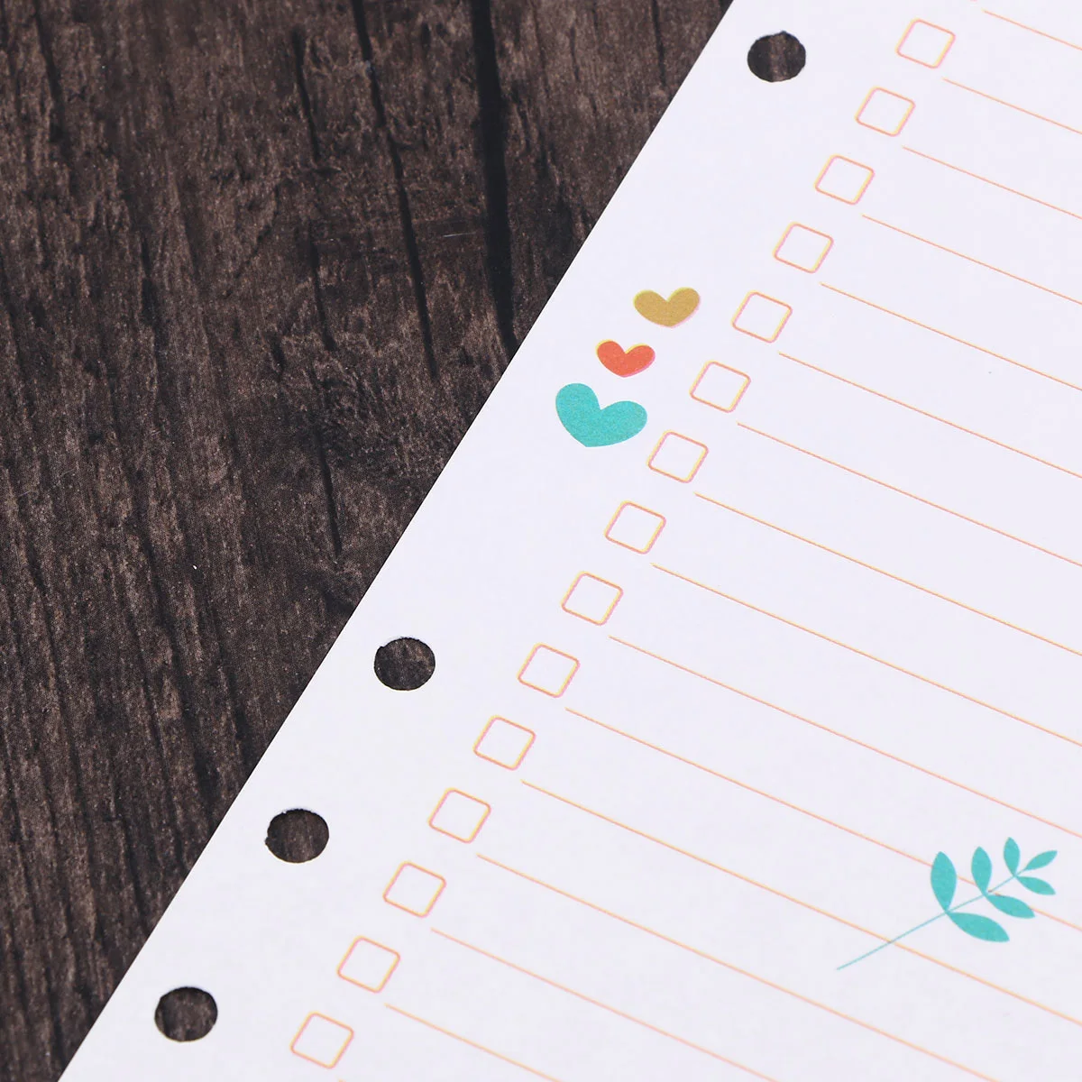 

1Pcs A5 6 Holes Colorful Loose Leaf Paper Refills Smooth Surface for Spiral Notebook Planner Notepad Writing Drawing