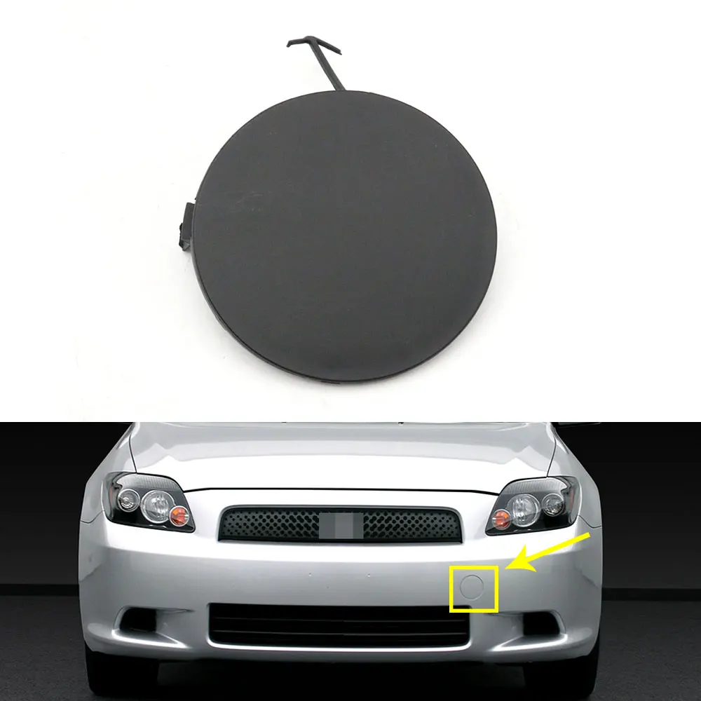 

Front Bumper Hole Tow Hook Cover Trailer Hauling Towing Eye Cap For Scion TC 2005-2010 52127-21901