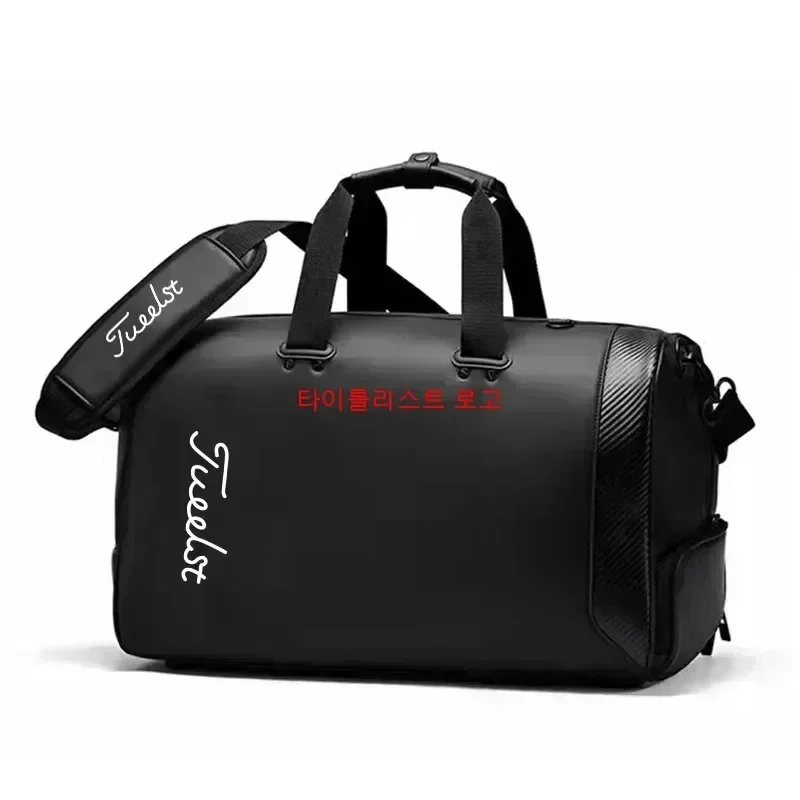 

Men Handbag Golf Bag PU Waterproof Clothing Bag Large Capacity Independent Shoe Area Sports Bags Boston Bag 45*25*27 Golf Wear