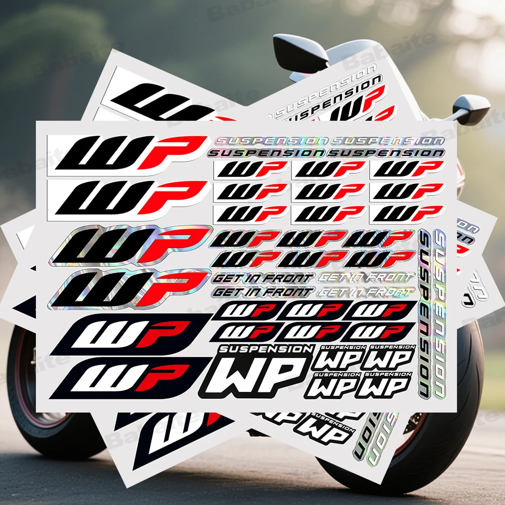 Suspension WP Stickers Moto Sticker Auto Body Bumper Windows Motorcycle Laptop Walls Vinyl Film Decal Car Tuning Accessories