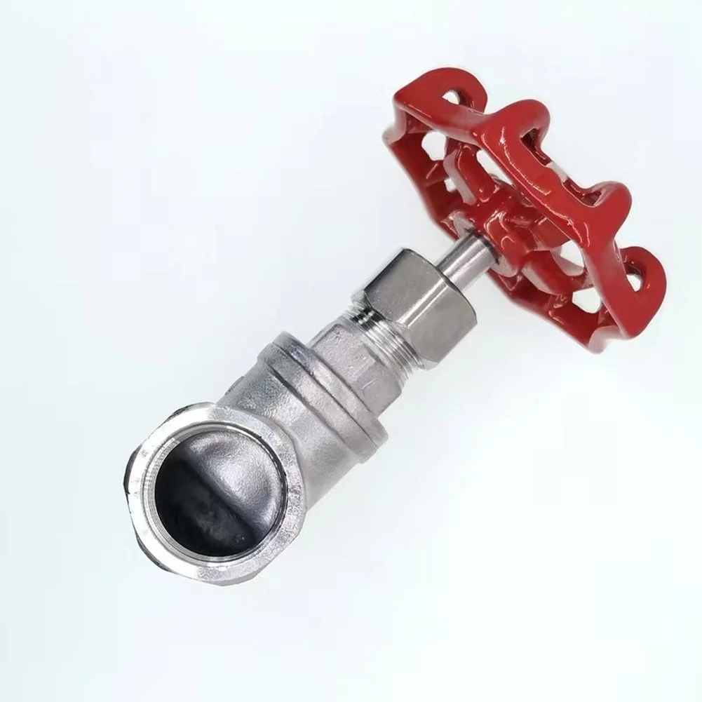 Stainless Steel 2 Inch Gate Valve with Female Thread for Vacuum and Low Pressure Systems Manual Handwheel Operated Flow Control