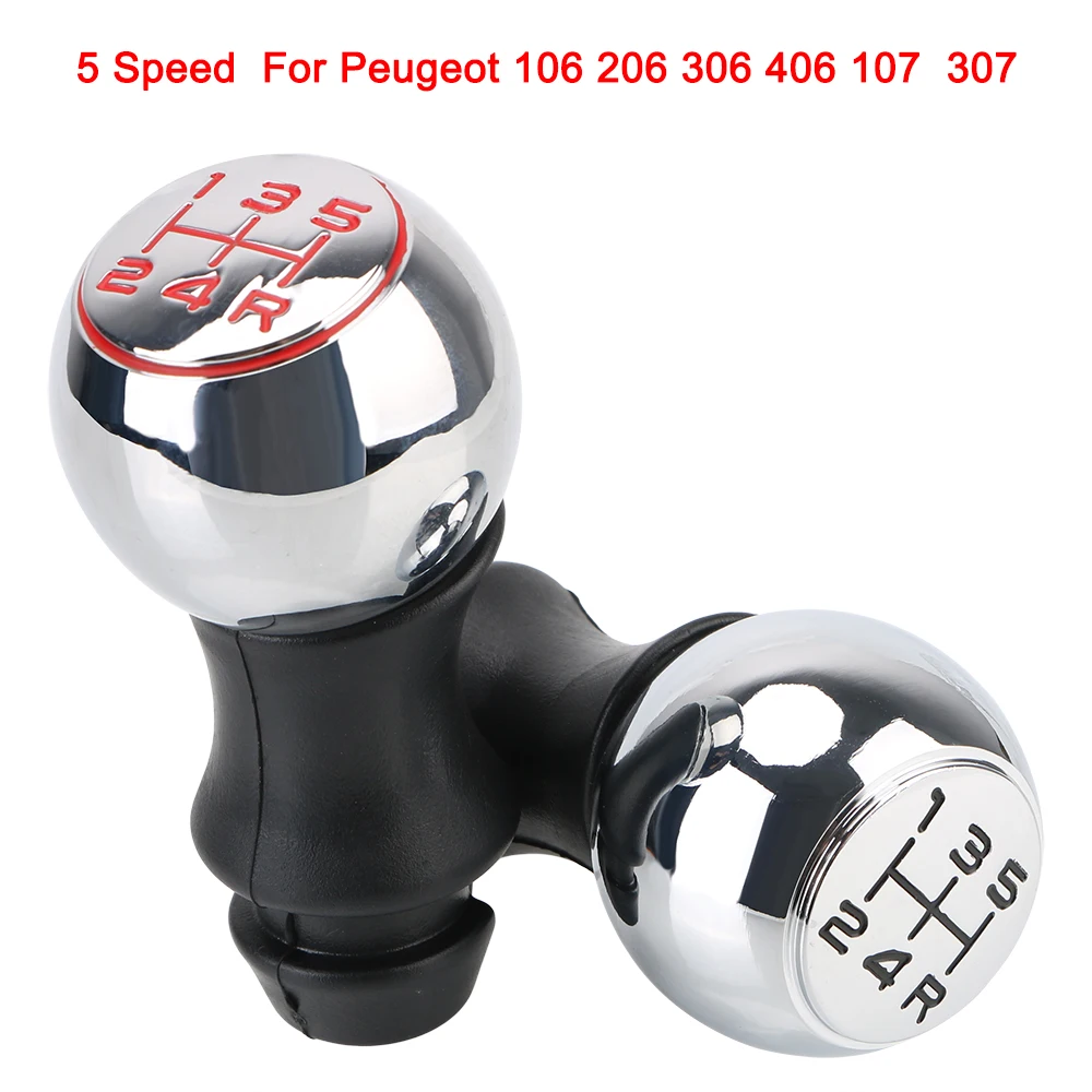 Lever Shifter Handle Stick Car MT Gear Shift Knob For Peugeot 106/1007/206/107/306/307/308/2008/301/3008/406/508/605/807