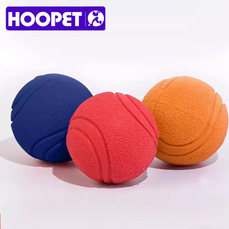 HOOPET Perro Pelota de Goma Juguete Mordedura-resistente Perros Pitbull Cachorro de Peluche Alimentos Para Mascotas