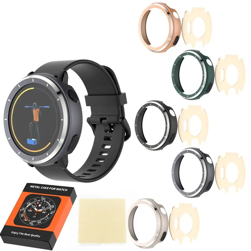 

Сменный металлический ободок для часов, защитный чехол для часов с защитой от царапин, противоударная защита для экрана для Garmin VivoActive 6,
