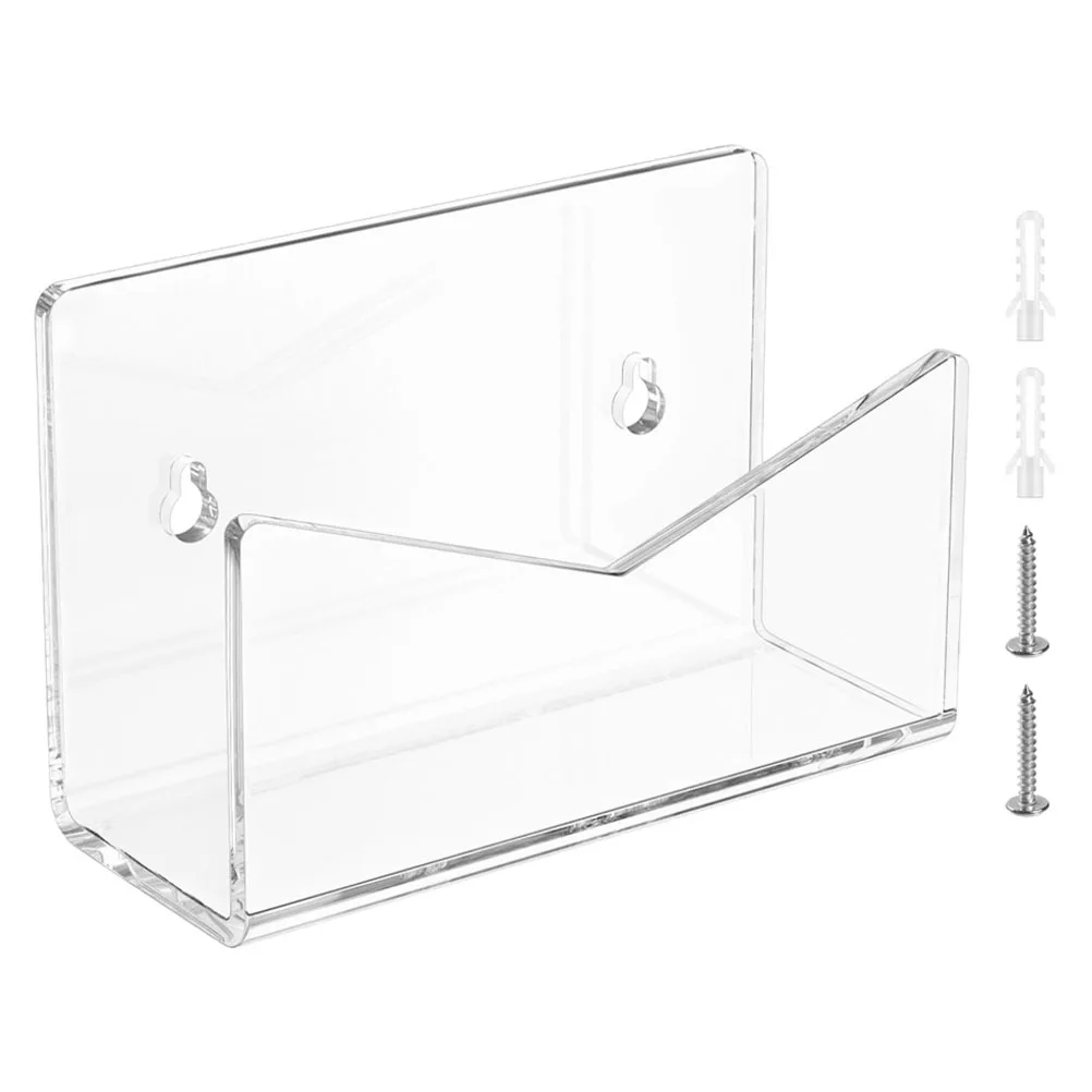 

1Set Transparent Mail Holder Acrylic File Organizer for Office Desktop Postcard Display Stand Acrylic Mail Holder