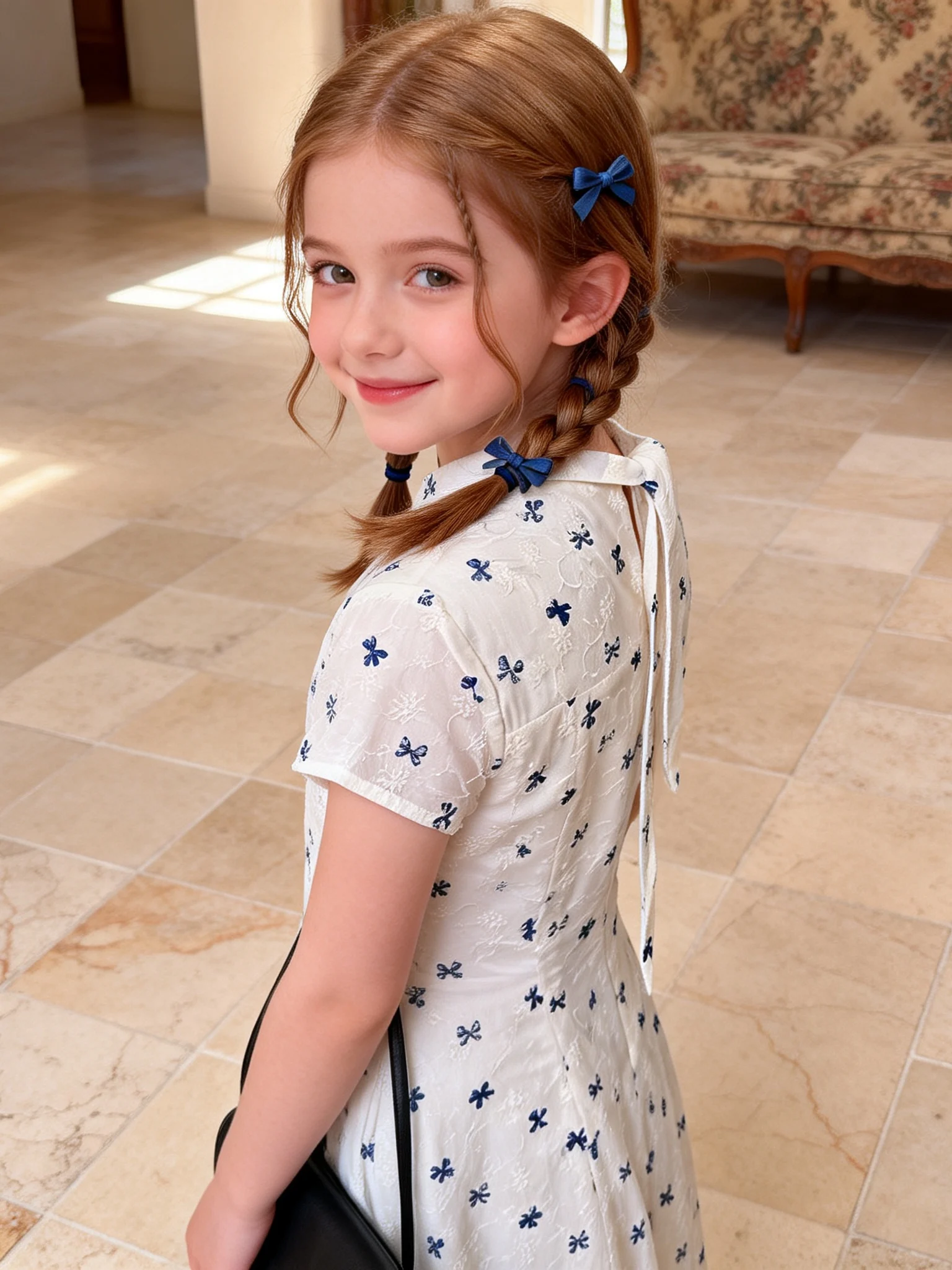 robe-pour-filles-a-imprime-floral-style-princesse-saison-estivale-taille-cintree-jupe-midi-manches-courtes-col-rond-mode-enfant