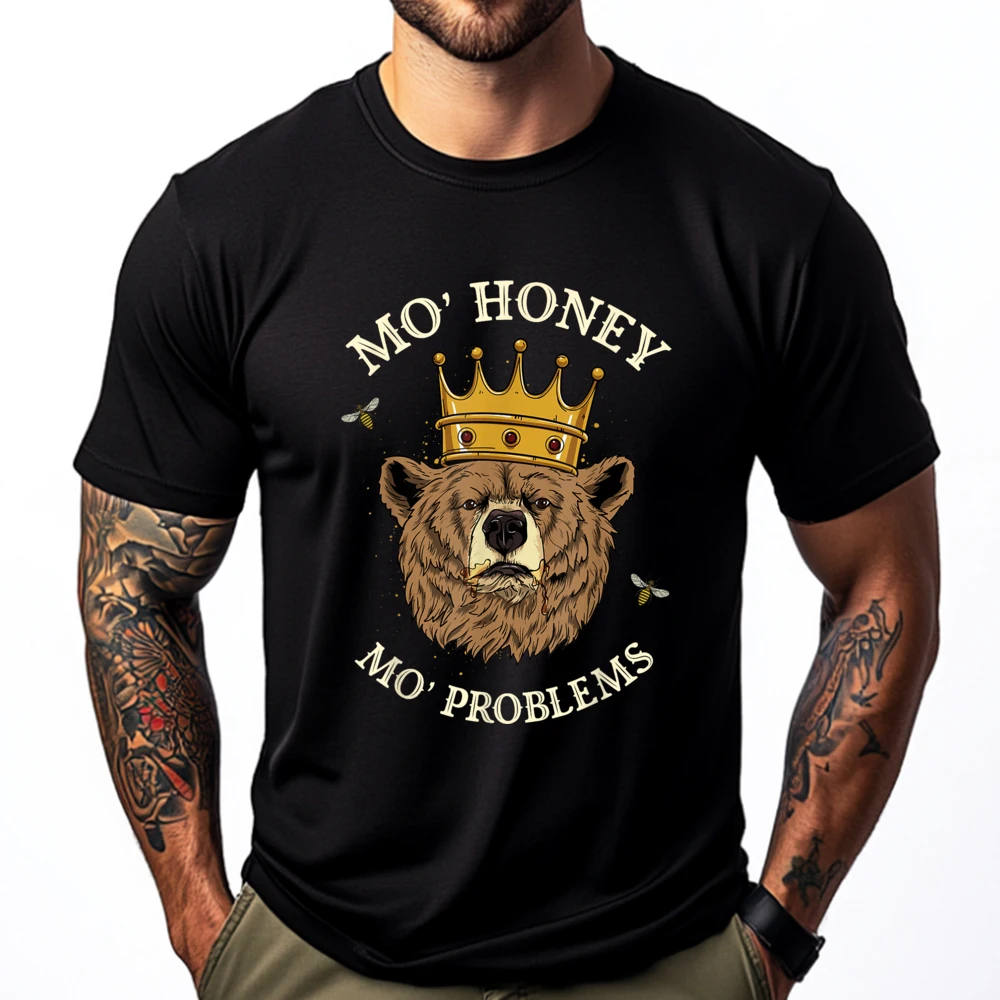 

Mo Honey Mo Problems Rap King Legend Grizzly Bear Wholesale Tshirts 100 Pcs Tshirts Men